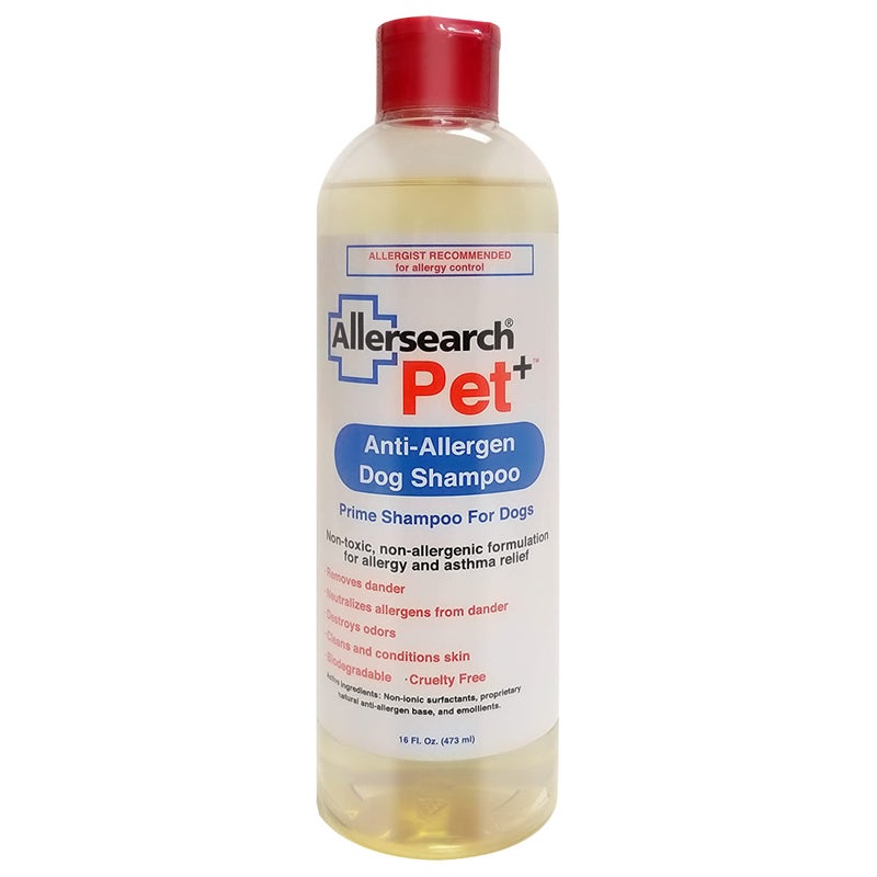 Allersearch Pet+ Anti-Allergen Dog Shampoo 16 Oz - Image 1